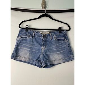 Y2K American Eagle Outfitters‎ Womens Denim Shorts Size 6 Blue Wash Button Fly